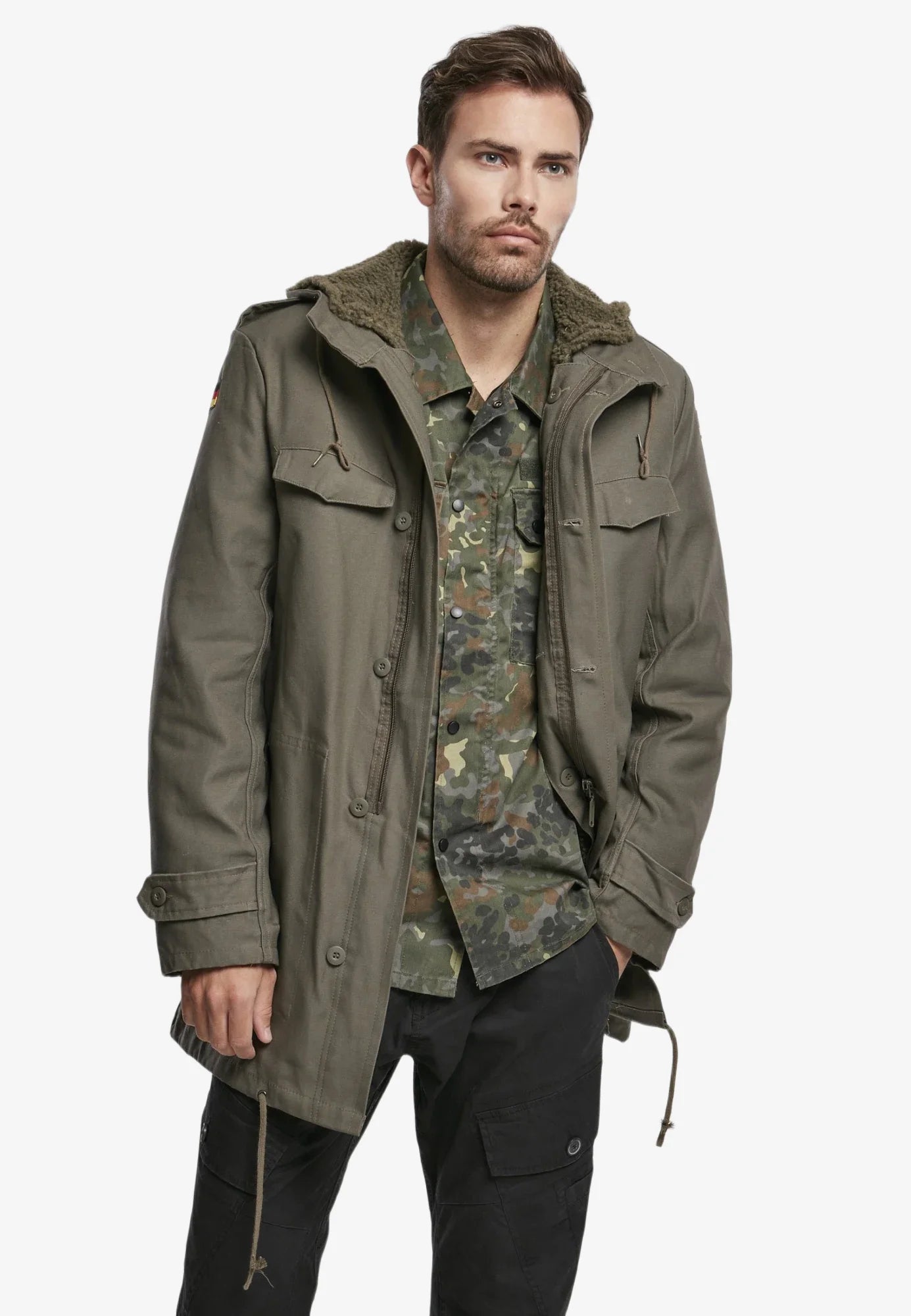 Bw Parka (german Military Jacket) Jacket - Brandit