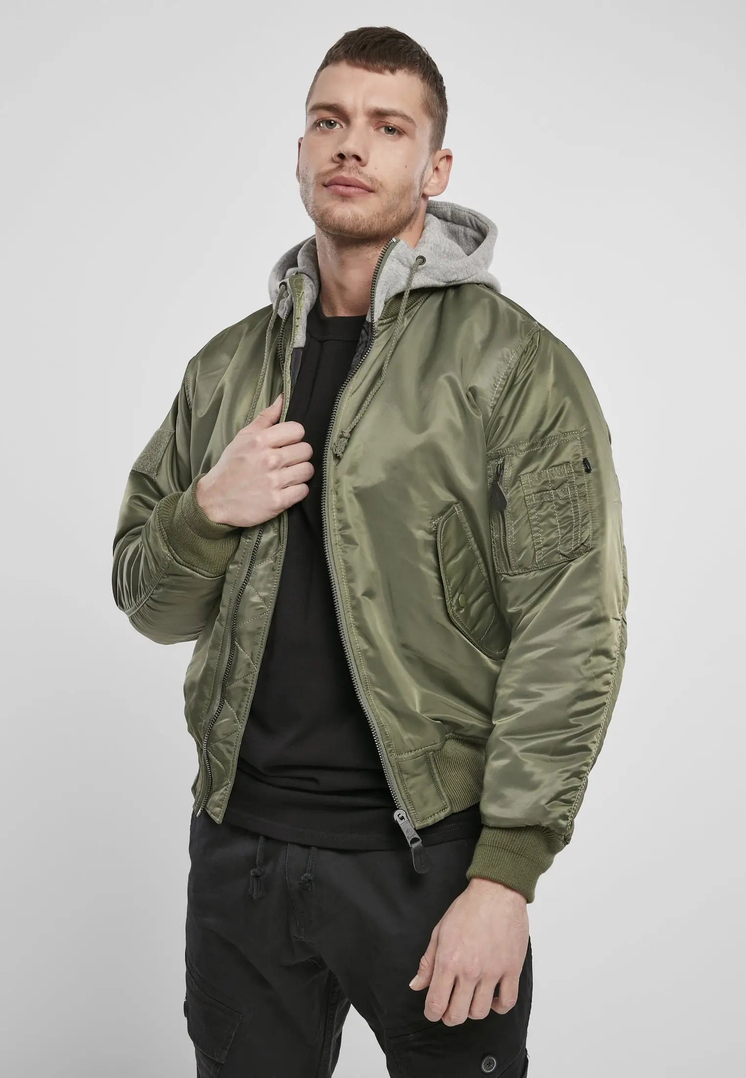 Hooded Ma1 Bomber Jacket Heavy - Brandit